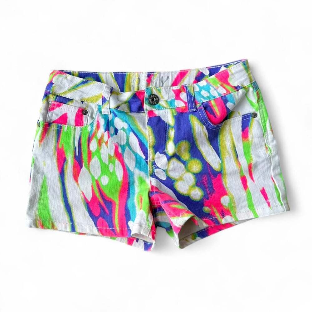 2009 PSNY Abstract Low Rise Mini Shorts – Women’s Small 4/6